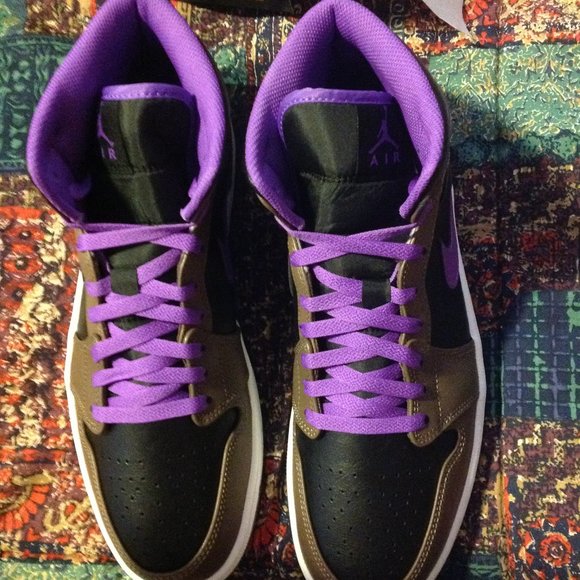 Air Jordan 1 Mid Men's Multicolor Sneakers - USA Size:11.5 - New in Box - Picture 2 of 11